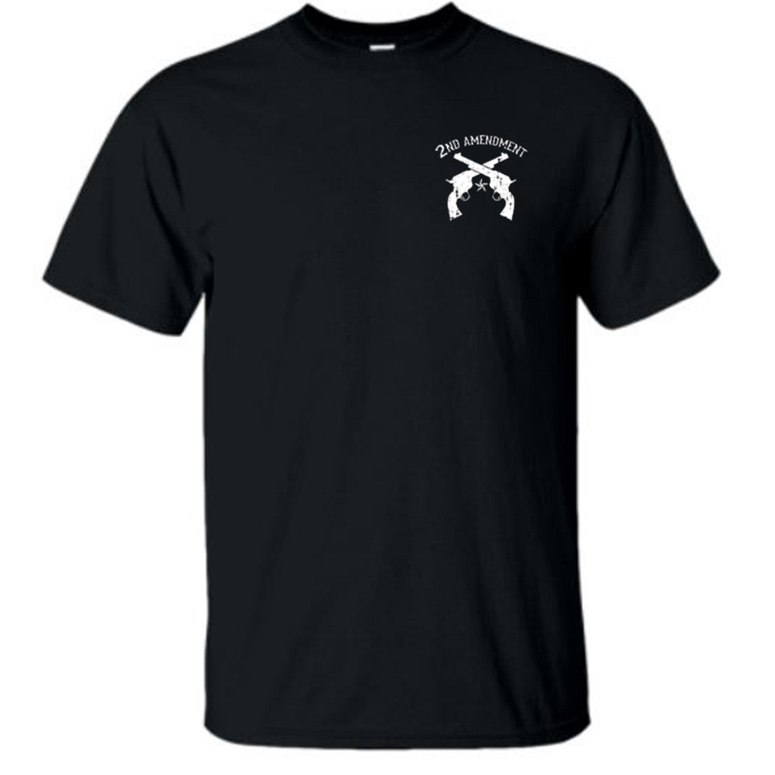 American Liberty 1776 2nd Amendment Double Sided Black Short Sleeve T-Shirt L