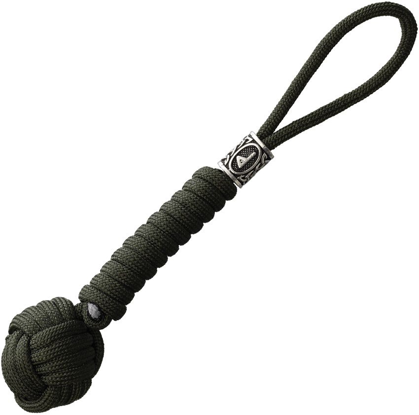 Coeburn Tool | Monkey Fist OD Green Paracord Lanyard with Viking Bead