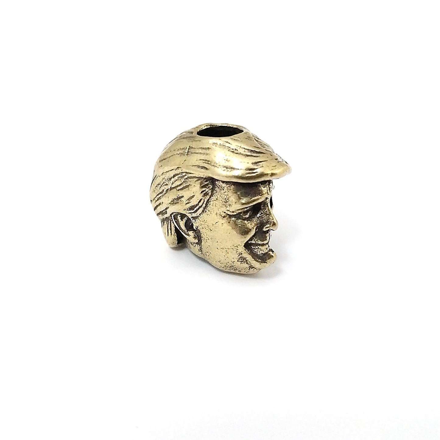 Coeburn Tool | Brass Pres. Donald Trump Head/Skull Lanyard Bead Accessory