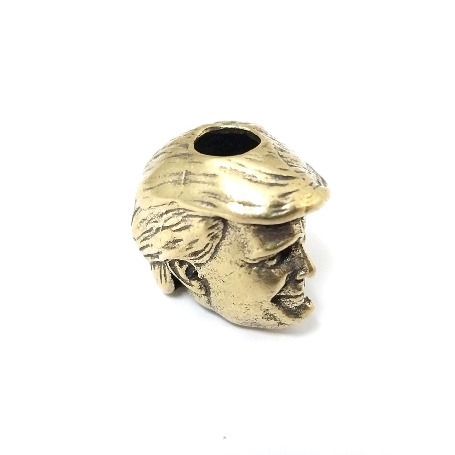 Coeburn Tool | Brass Pres. Donald Trump Head/Skull Lanyard Bead Accessory