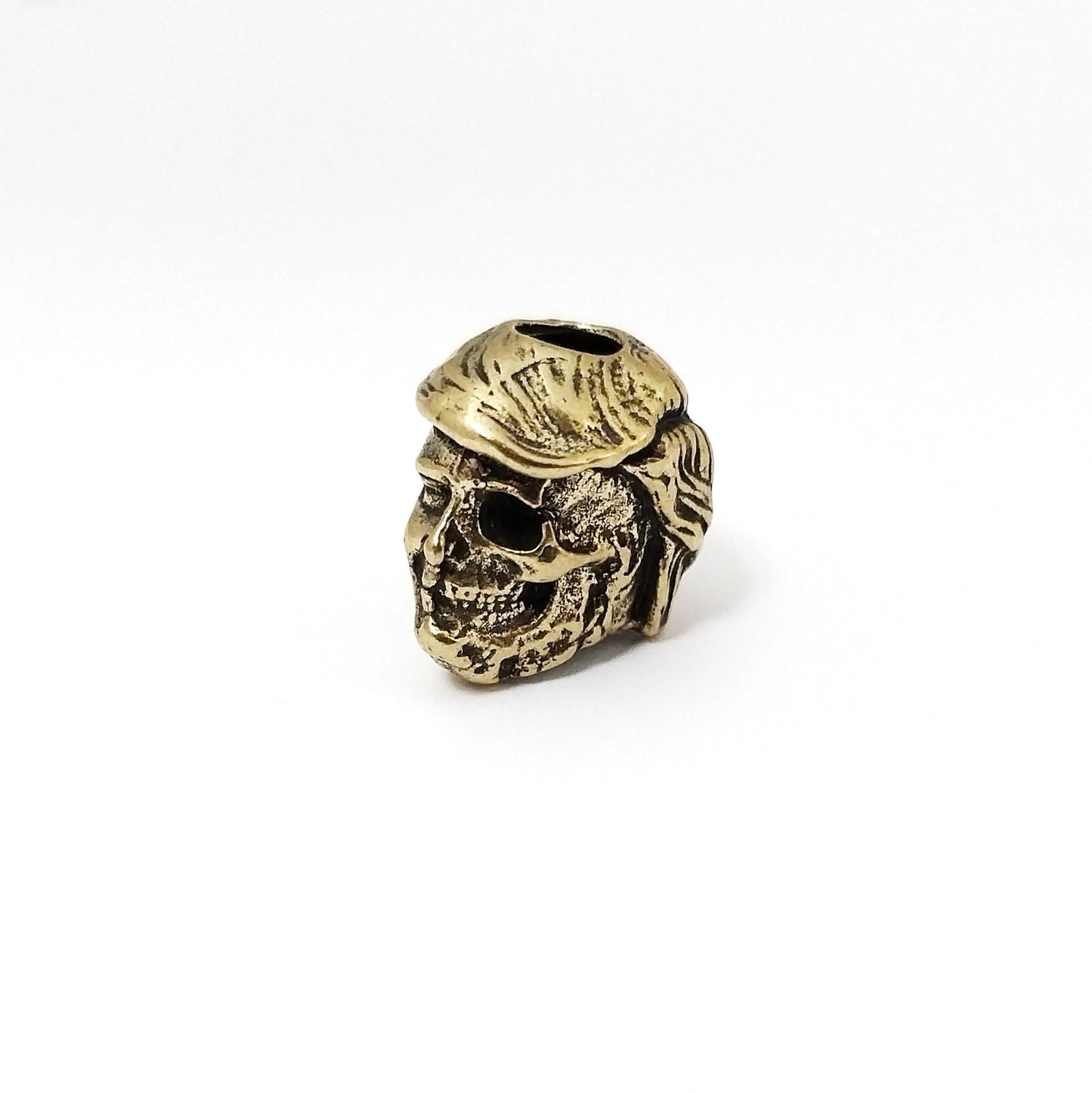Coeburn Tool | Brass Pres. Donald Trump Head/Skull Lanyard Bead Accessory