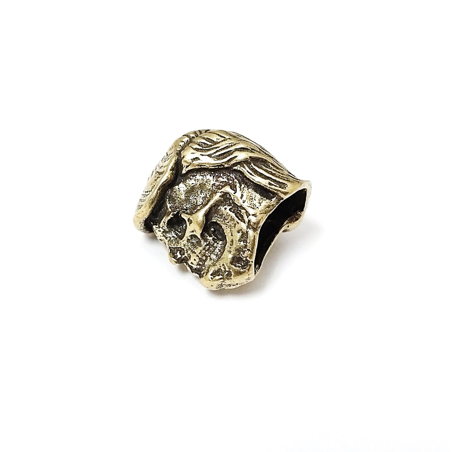 Coeburn Tool | Brass Pres. Donald Trump Head/Skull Lanyard Bead Accessory