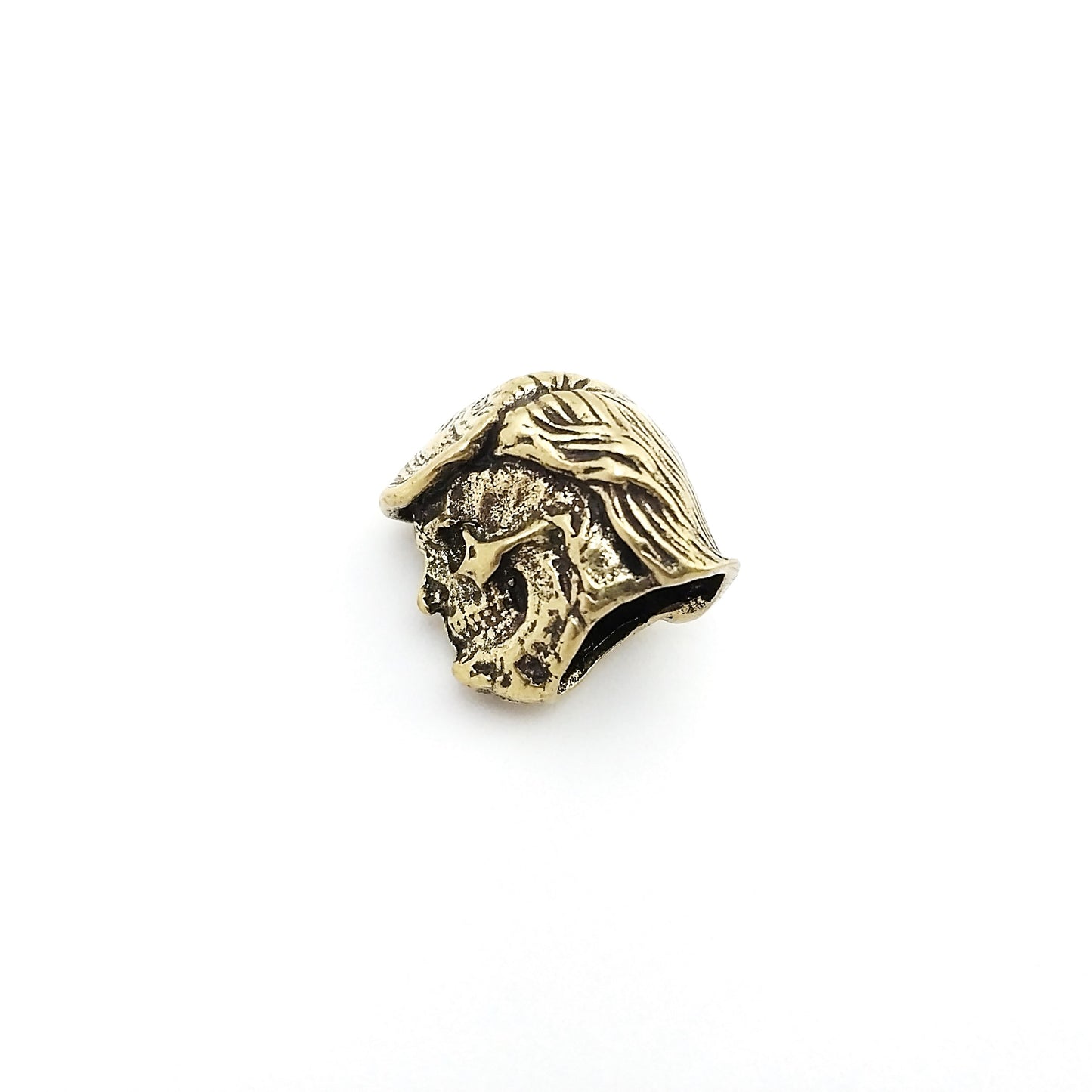 Coeburn Tool | Brass Pres. Donald Trump Head/Skull Lanyard Bead Accessory