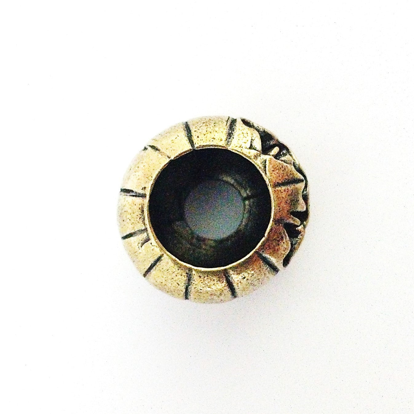 Coeburn Tool | Brass Skull Face Pumpkin Lanyard Bead Accessory