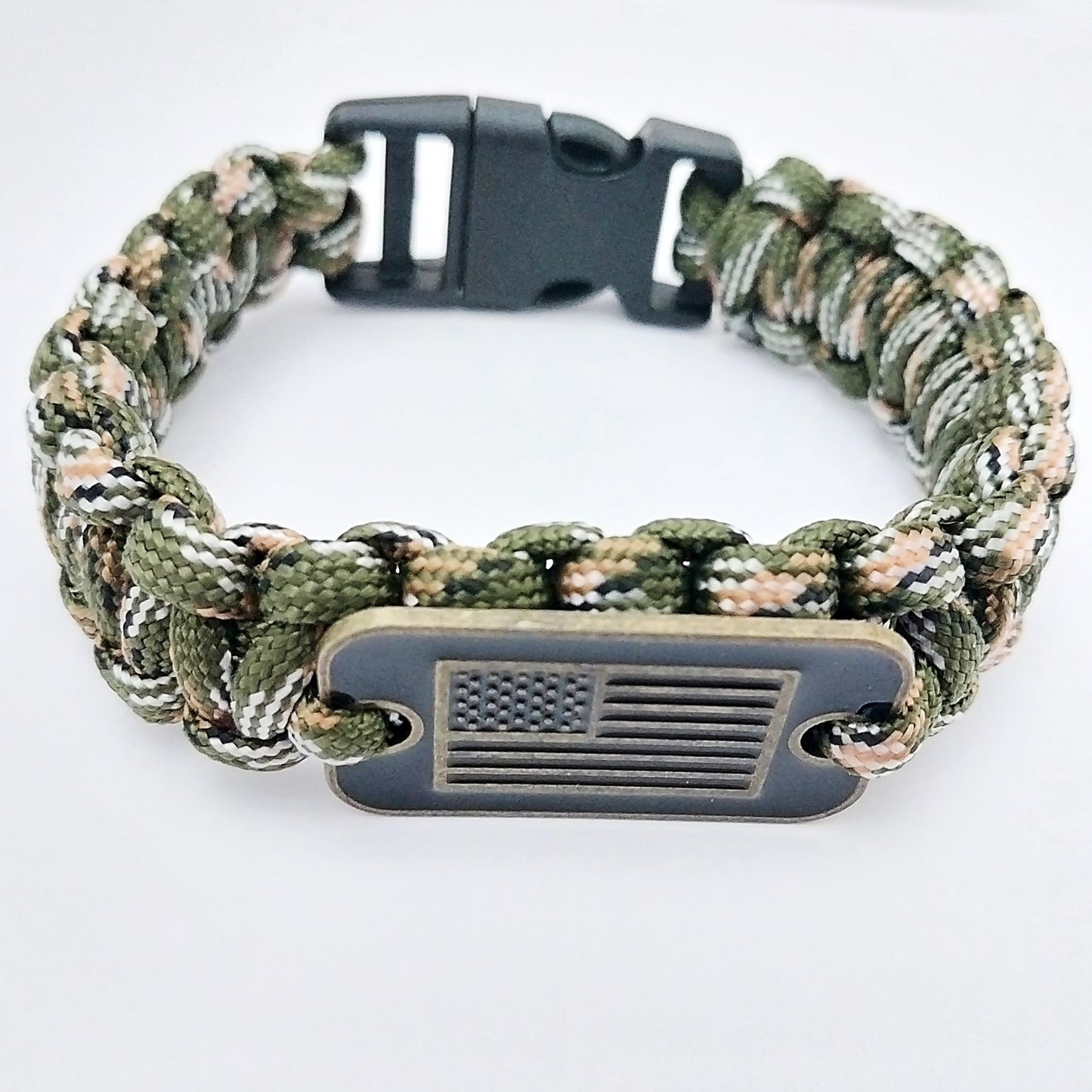 Coeburn Tool | Camo Paracord USA Emblem Survival Bracelet