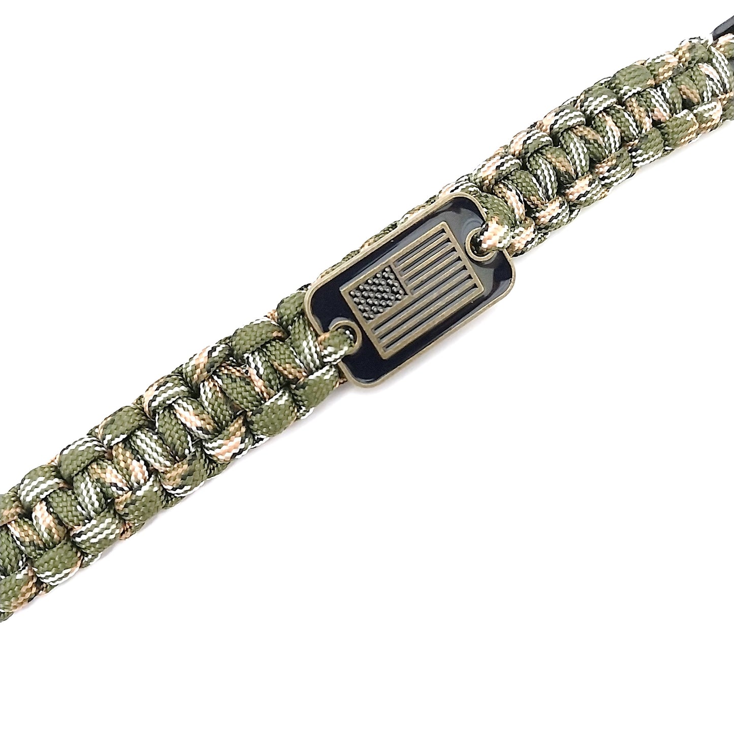 Coeburn Tool | Camo Paracord USA Emblem Survival Bracelet