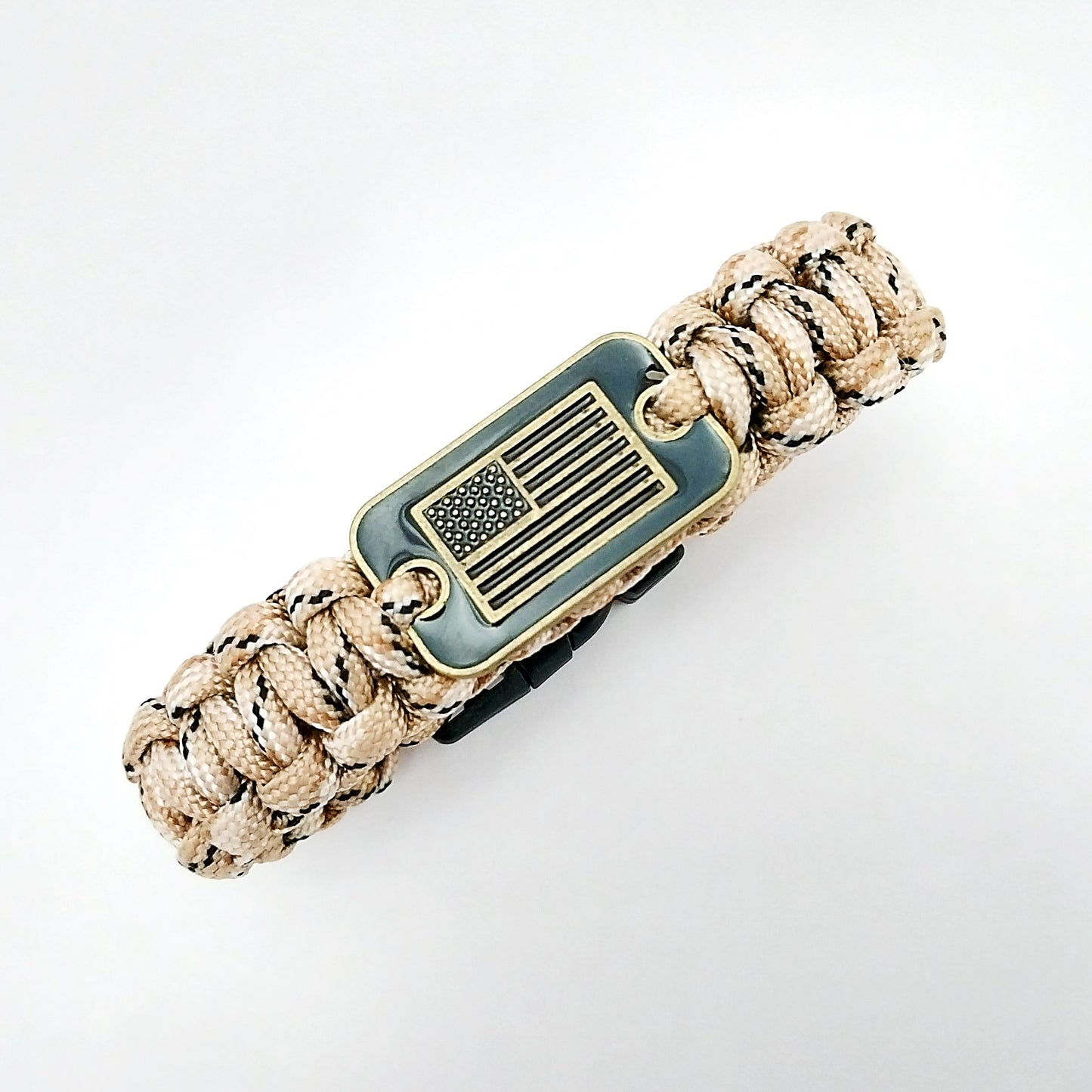 Coeburn Tool | Camo Paracord USA Emblem Survival Bracelet