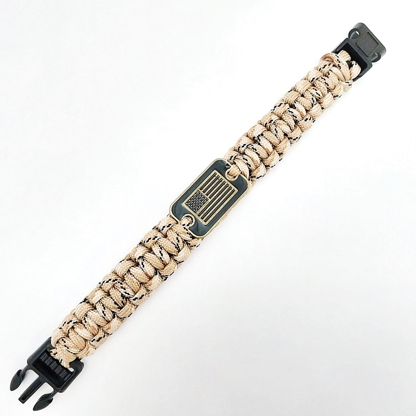 Coeburn Tool | Camo Paracord USA Emblem Survival Bracelet