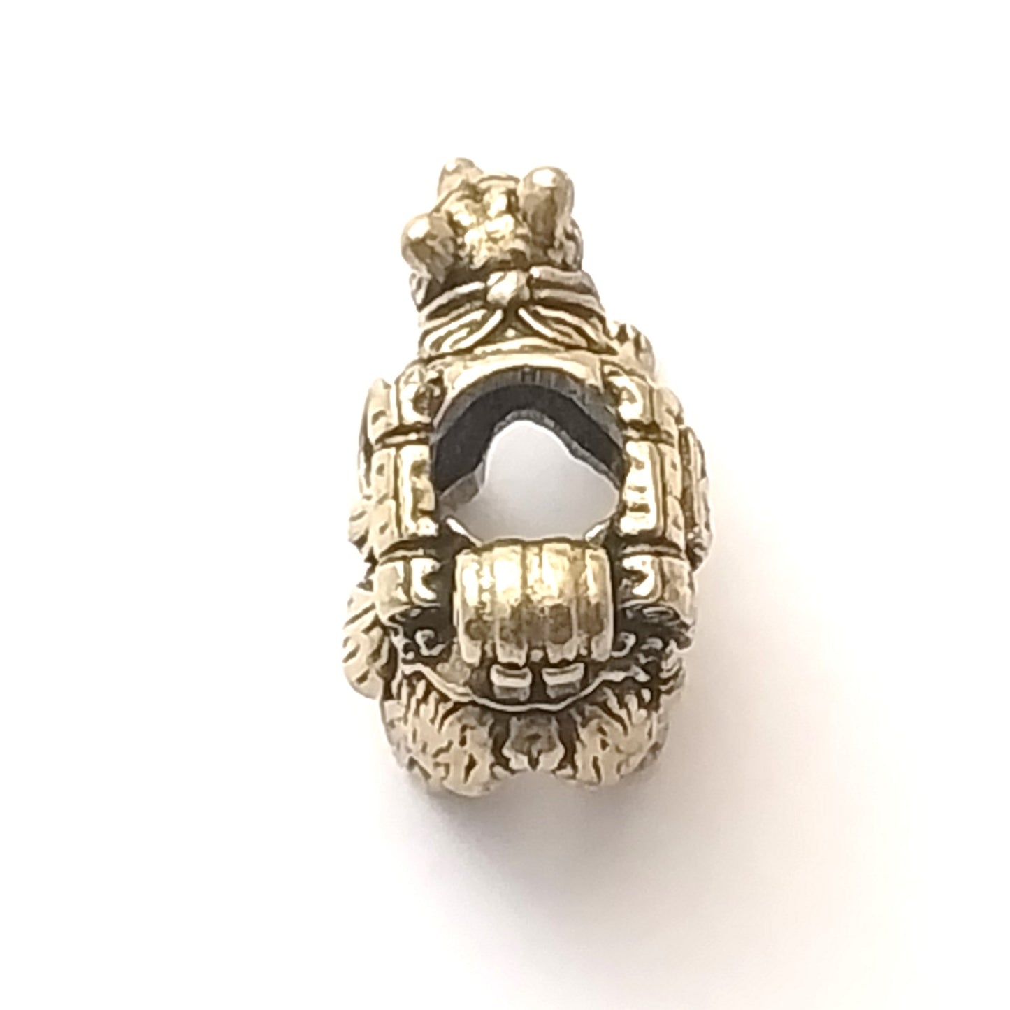 Coeburn Tool Brass Traveling Bear Lanyard Bead Top