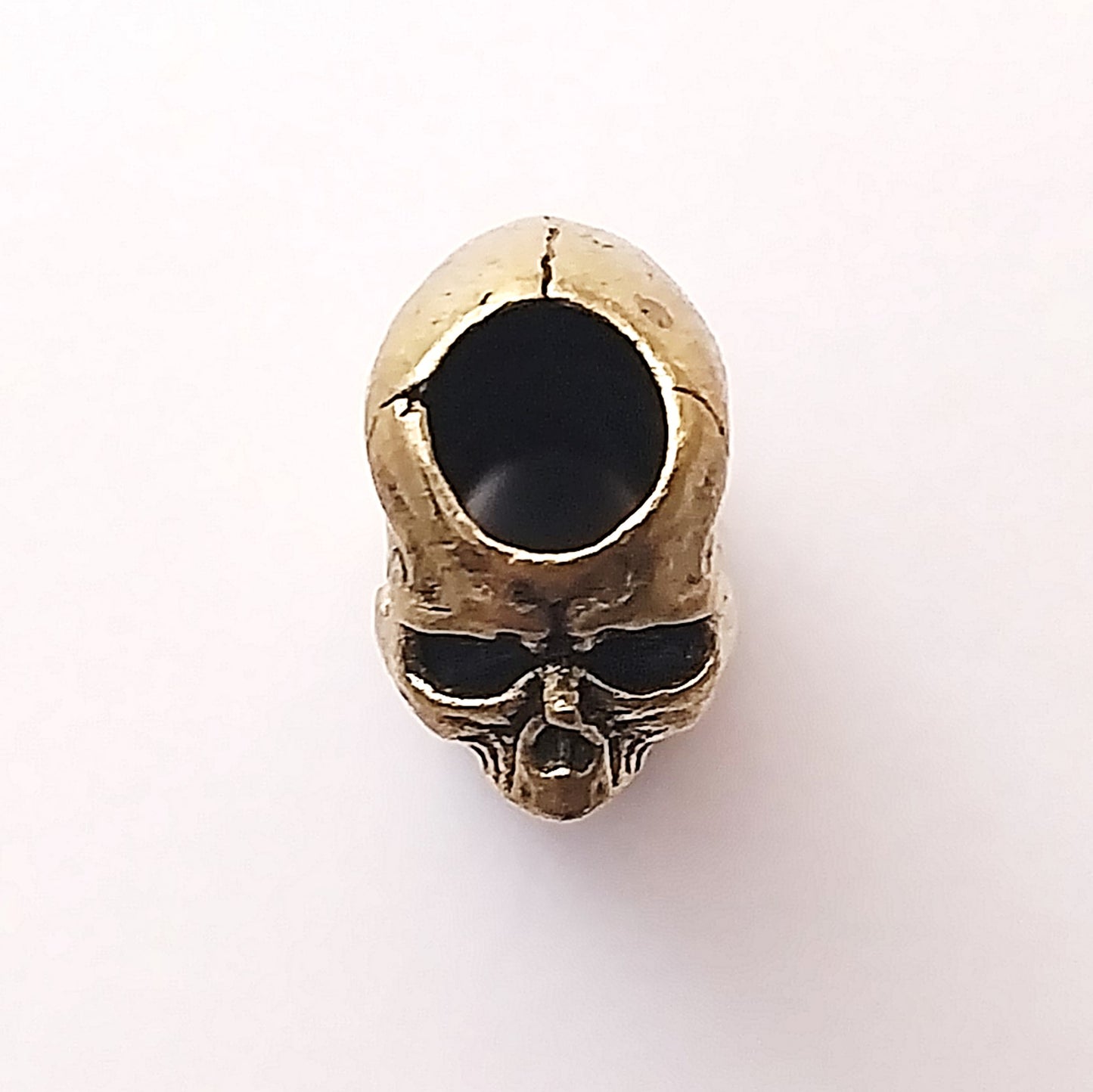 Coeburn Tool Brass 3-Tier Skulls Lanyard Bead Top