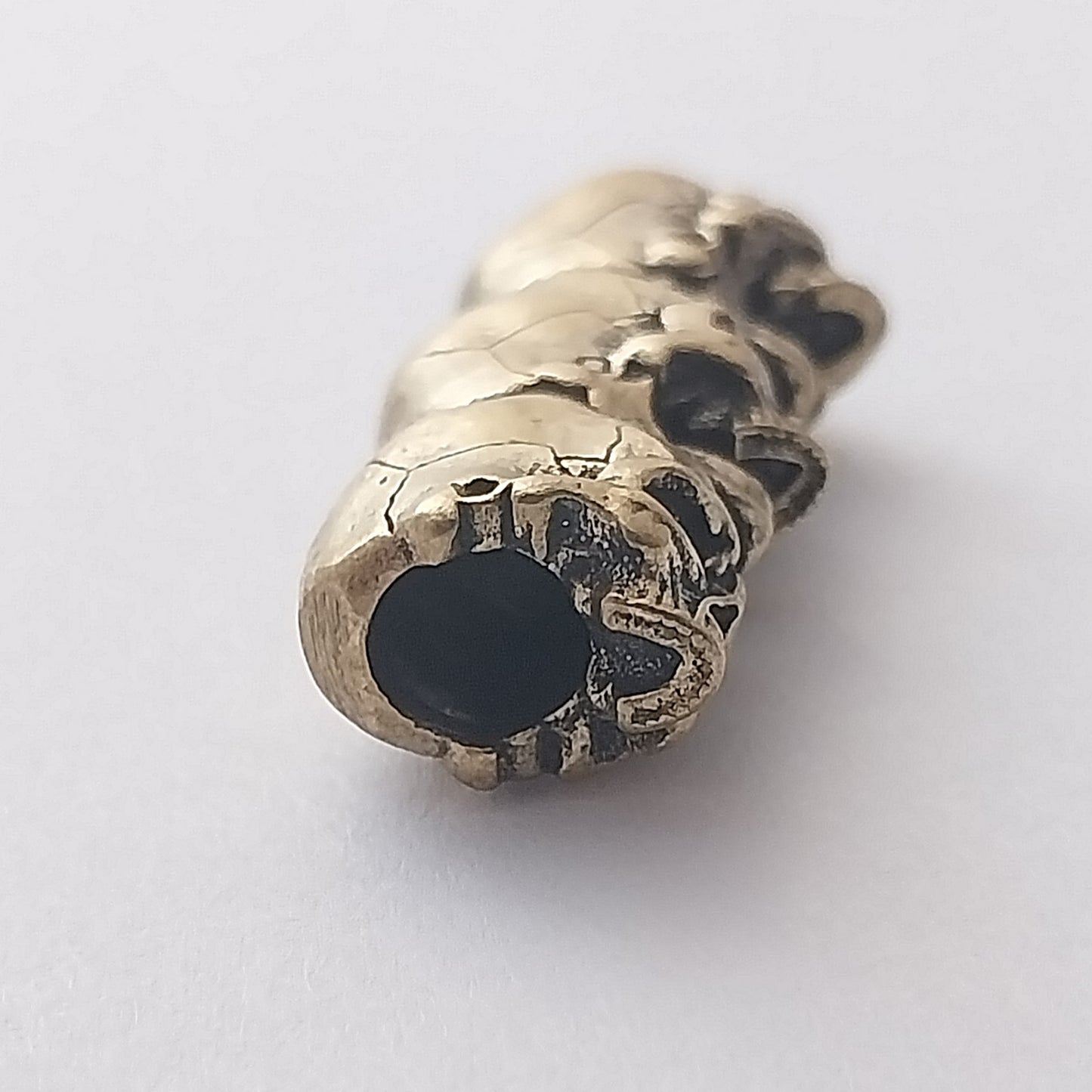 Coeburn Tool Brass 3-Tier Skulls Lanyard Bead Bottom