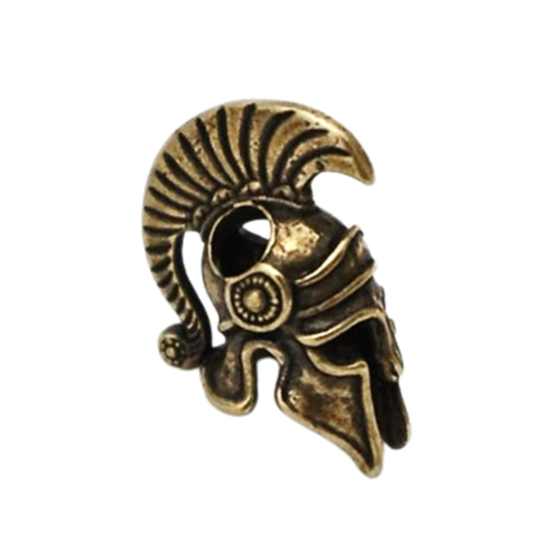 Coeburn Tool | Brass Spartan Helmet Lanyard Bead Accessory