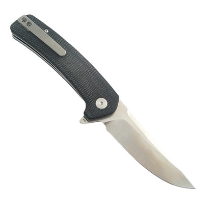 Coeburn Tool "The Clinch" Black Micarta M390 Folding Flipper Knife (300 pieces)