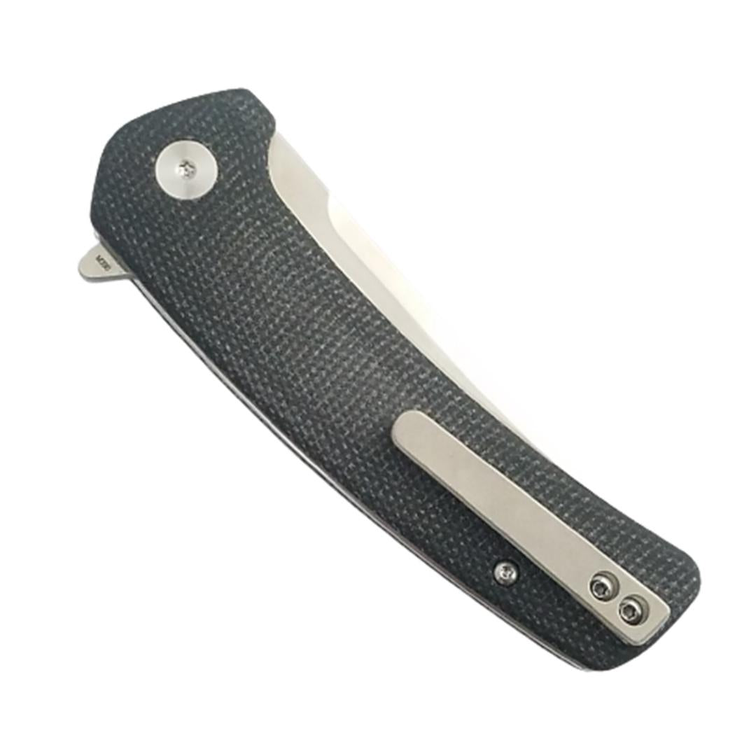 Coeburn Tool "The Clinch" Black Micarta M390 Folding Flipper Knife (300 pieces)