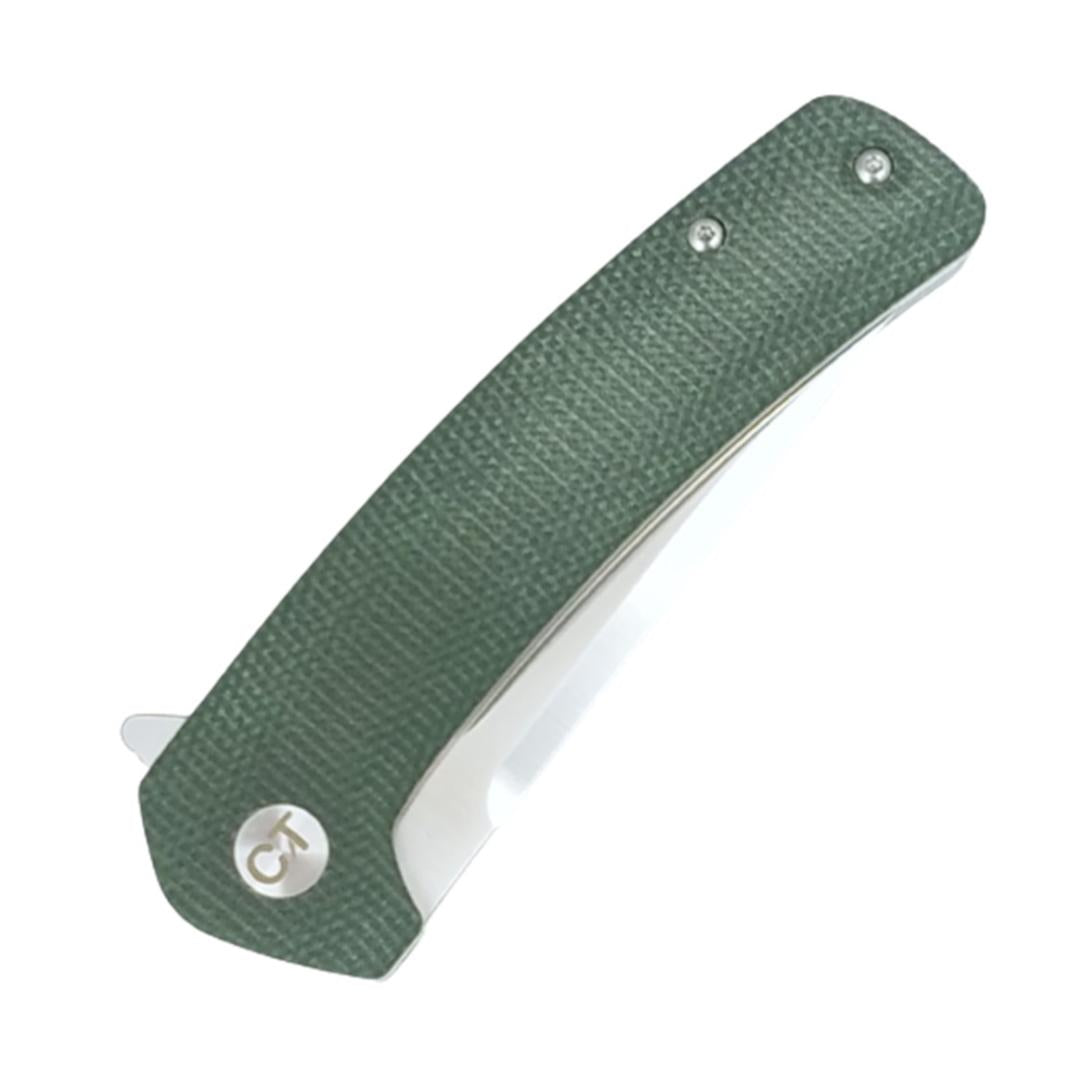 Coeburn Tool "The Clinch" Green Micarta M390 Folding Flipper Knife (300 pieces)