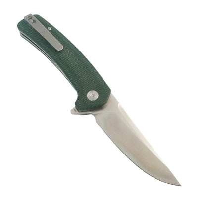 Coeburn Tool "The Clinch" Green Micarta M390 Folding Flipper Knife (300 pieces)