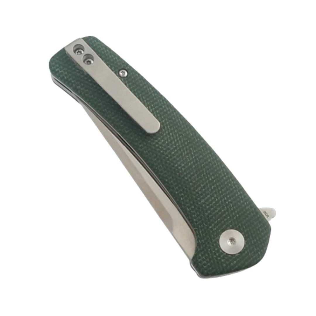 Coeburn Tool "The Clinch" Green Micarta M390 Folding Flipper Knife (300 pieces)