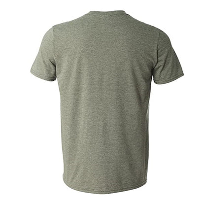 Back of Coeburn Tool Big Lettermark Logo Heather Green Short Sleeve T-Shirt