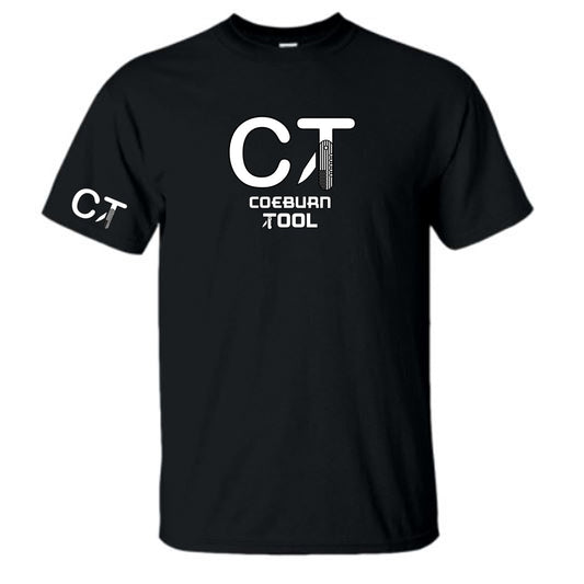 Coeburn Tool Full Logo Black Short Sleeve T-Shirt w/ sm CT logo sleeve