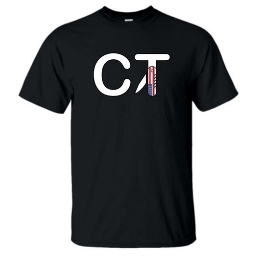 Coeburn Tool CT American Flag LG Logo Black Short Sleeve T-Shirt
