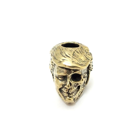 Coeburn Tool | Brass Pres. Donald Trump Head/Skull Lanyard Bead Accessory