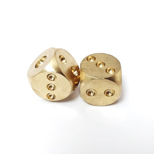 Coeburn Tool | Large Pair of Solid Brass Playing Dice CT3008