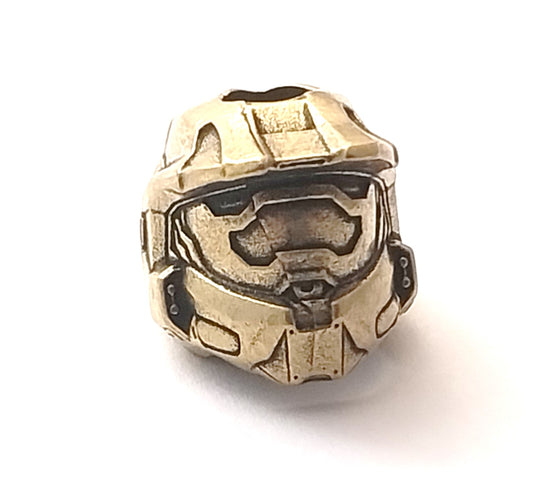 Coeburn Tool Brass Gamer Motorcycle Helmet Lanyard Bead Front