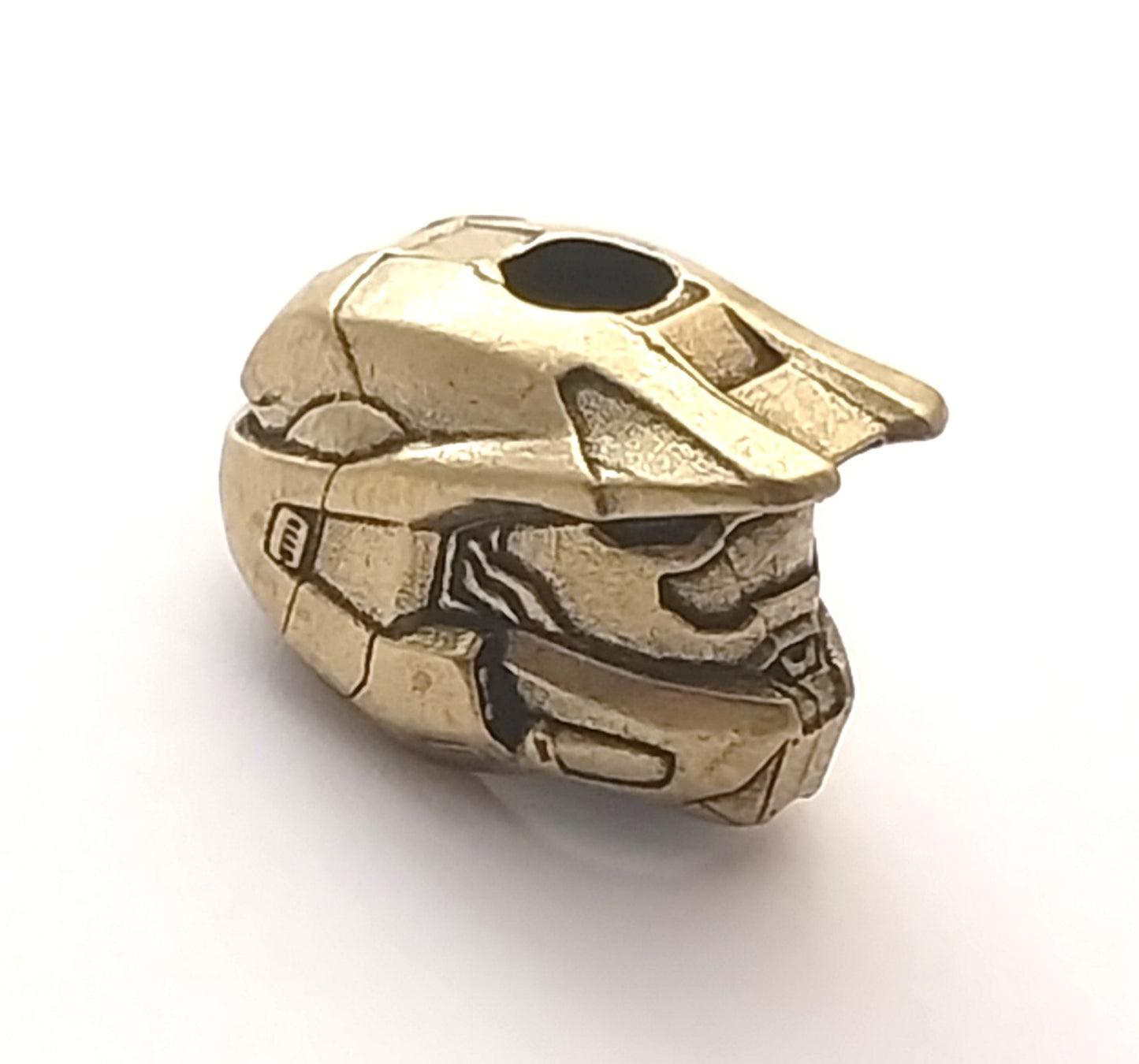 Coeburn Tool Brass Gamer Motorcycle Helmet Lanyard Bead Side