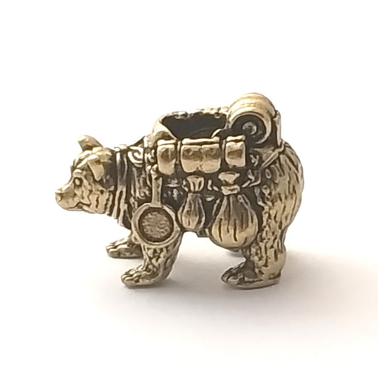 Coeburn Tool Brass Traveling Bear Lanyard Bead