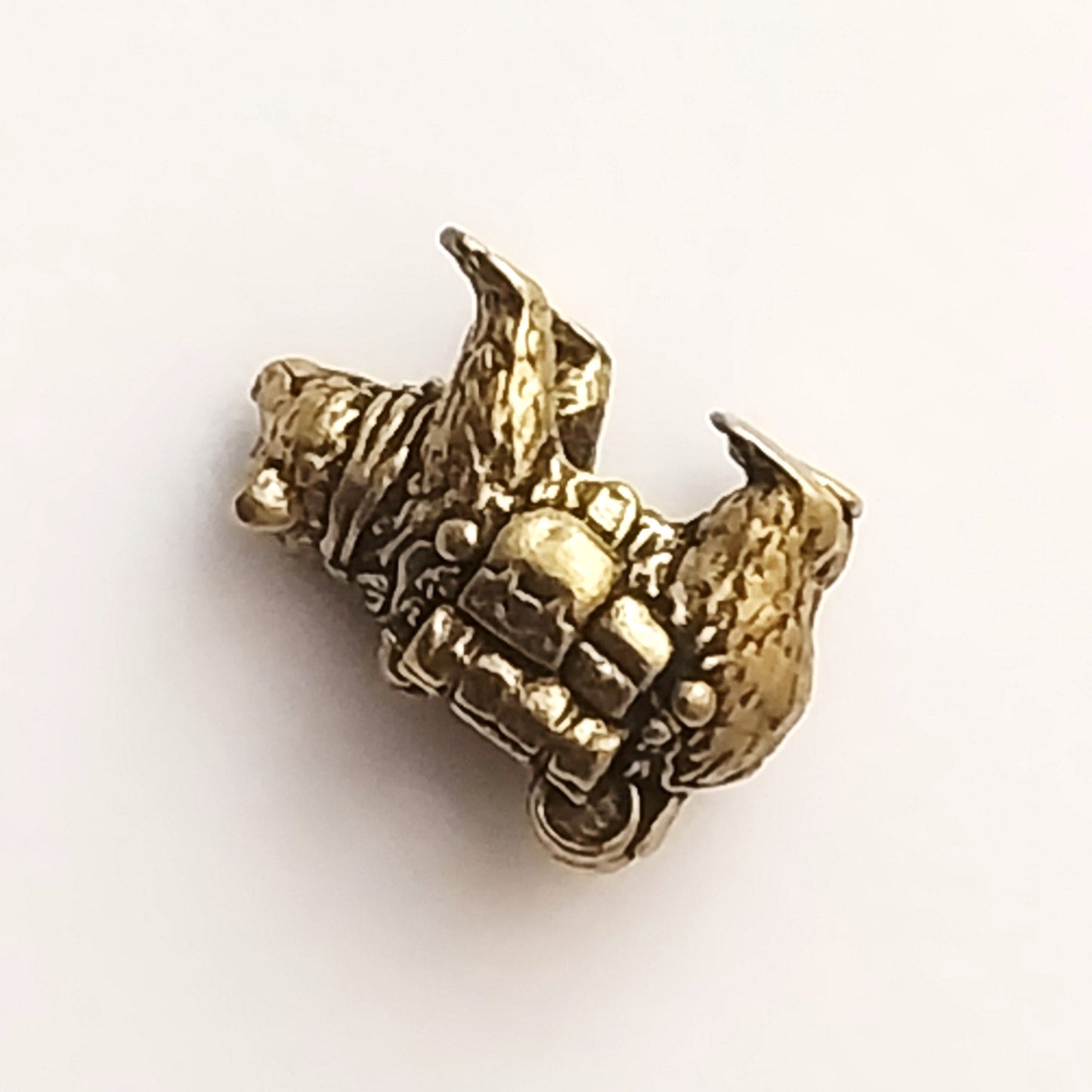 Coeburn Tool Brass Traveling Bear Lanyard Bead Side
