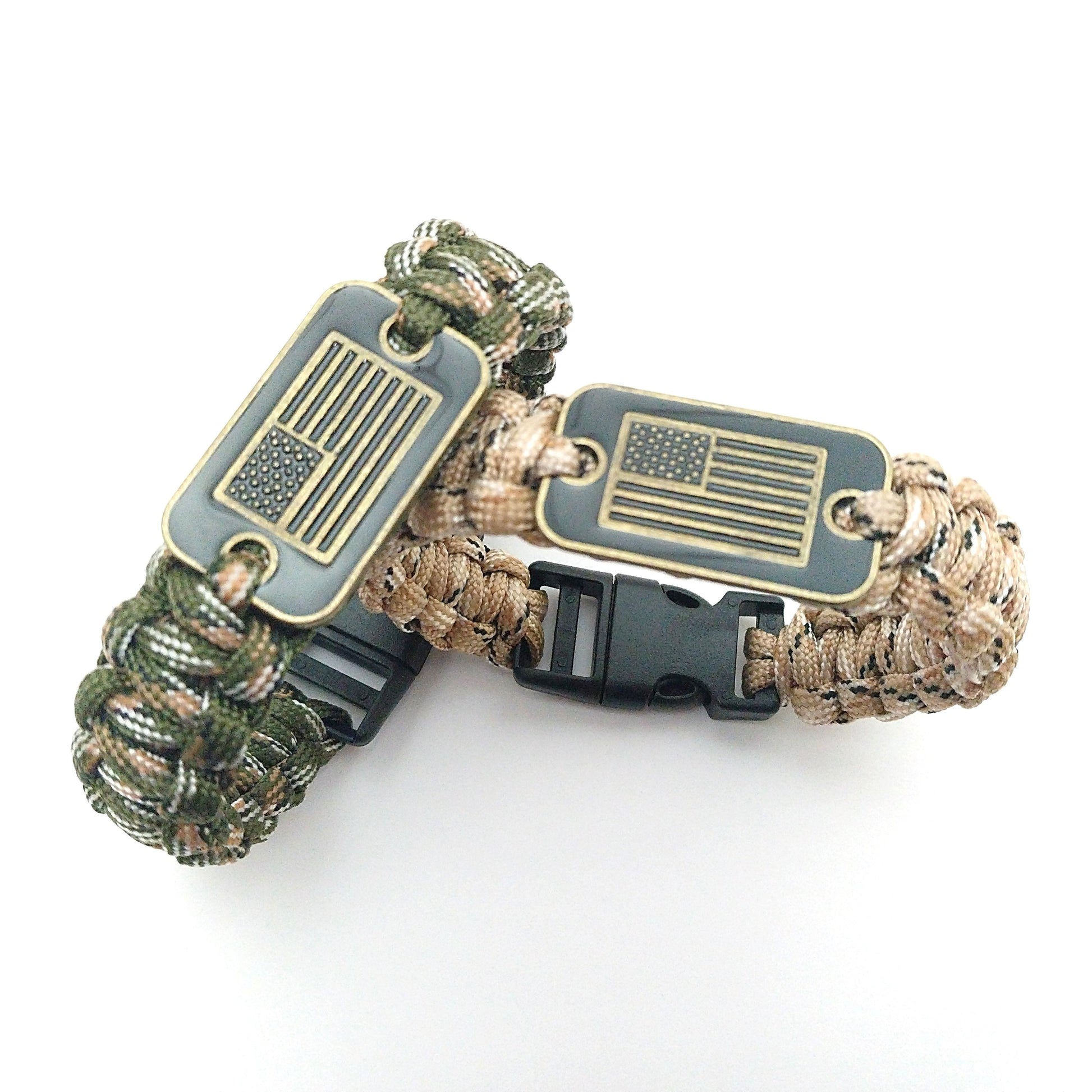 Coeburn Tool | Camo Paracord USA Emblem Survival Bracelet