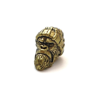 Coeburn Tool Wooly Brass EDC Lanyard Bead Full Front Brass Front Profile - Limited Edition