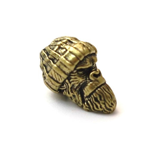 Coeburn Tool Wooly Brass EDC Lanyard Bead Full Front Brass Side Profile - Limited Edition