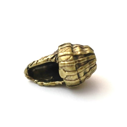 Coeburn Tool Wooly Brass EDC Lanyard Bead Full Front Brass Under Side Profile - Limited Edition