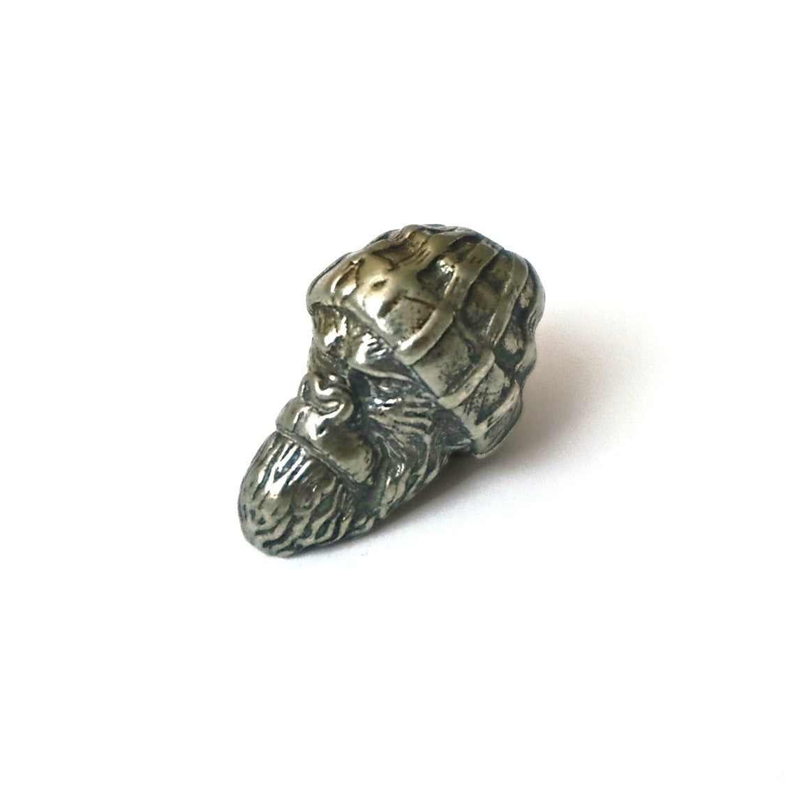 Coeburn Tool Wooly Brass EDC Lanyard Bead Silver Side Profile - Limited Edition